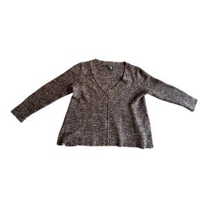 Eileen Fisher brown marl sweater - Size Medium Wool / Silk / LInen